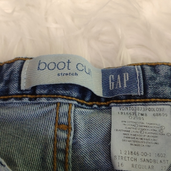 Vintage Gap Bootcut Mid Rise Retro Perfect Fit Blue Jeans size 16 - Picture 11 of 12